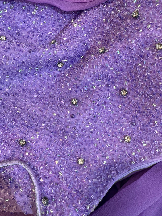 Vintage 1990's Ombre Lavender Haze Beaded Showstopper by Alyce Designs / M