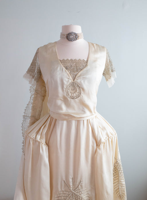 Museum Worthy 1919 Shanghai Court Presentation Robe De Style Dress
