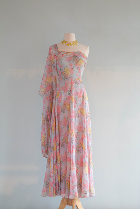 saks evening dresses Vintage Saks Fifth Avenue Silver Hand-Beaded Silk Open-Back Evening Go Elite Repeat Shop