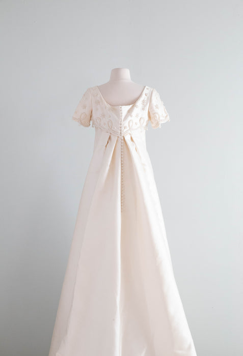 silk shantung wedding dress Livia