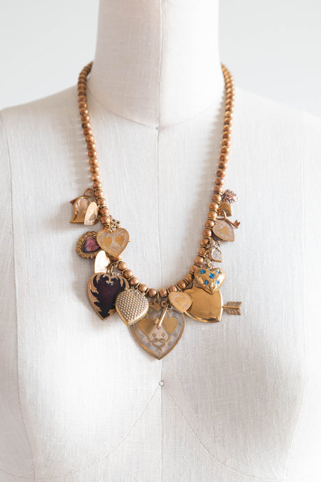 Vintage Sweetheart Locket Collection Necklace For Valentines Day