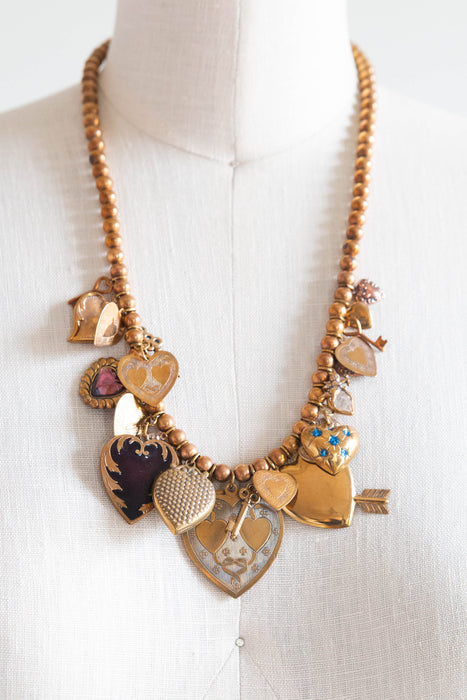 Vintage Sweetheart Locket Collection Necklace For Valentines Day