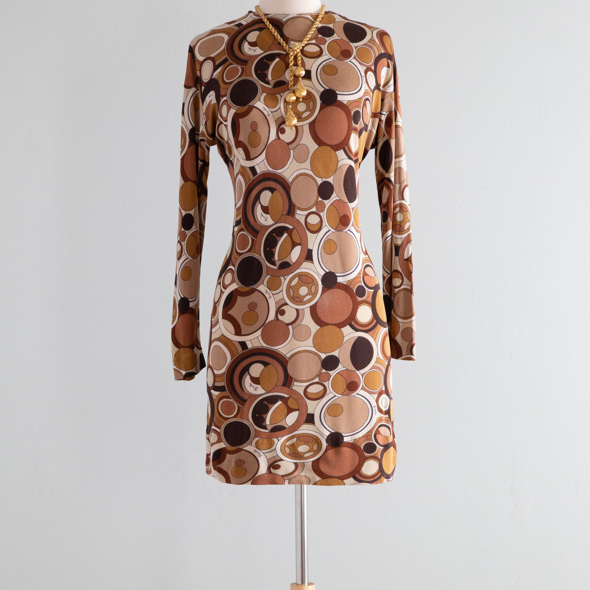 Fabulous 1960's Emilio Pucci Silk Jersey Shift Dress With