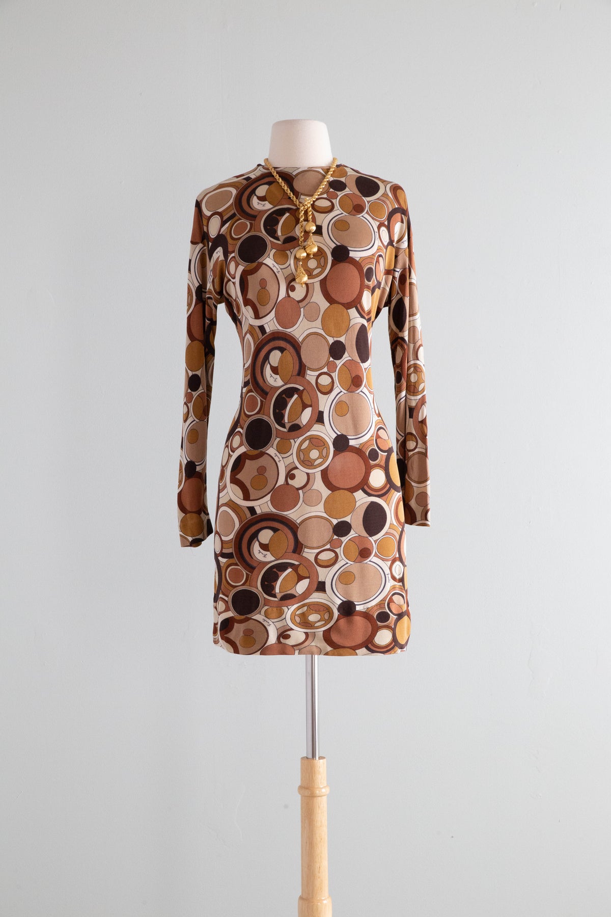 Fabulous 1960's Emilio Pucci Silk Jersey Shift Dress With