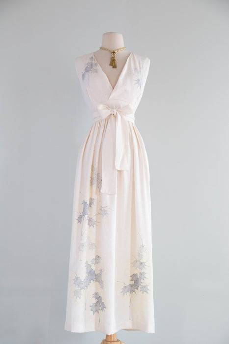 Exquisite Vintage Handpainted Kimono Silk Wedding Ceremony Dress / ML