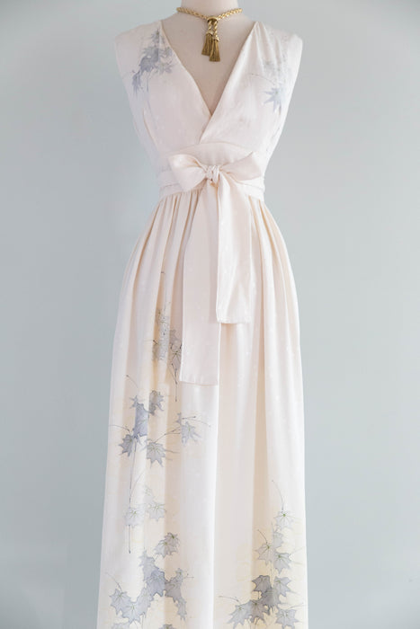 Exquisite Vintage Handpainted Kimono Silk Wedding Ceremony Dress / ML
