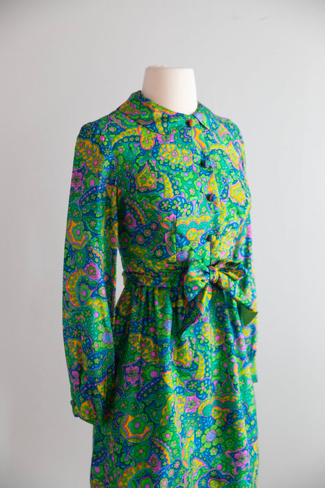 Darling 1960's Silk Mini Dress From Peck & Peck / S