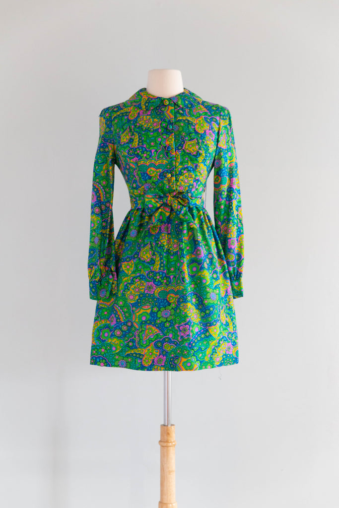 Darling 1960's Silk Mini Dress From Peck & Peck / S – Xtabay Vintage