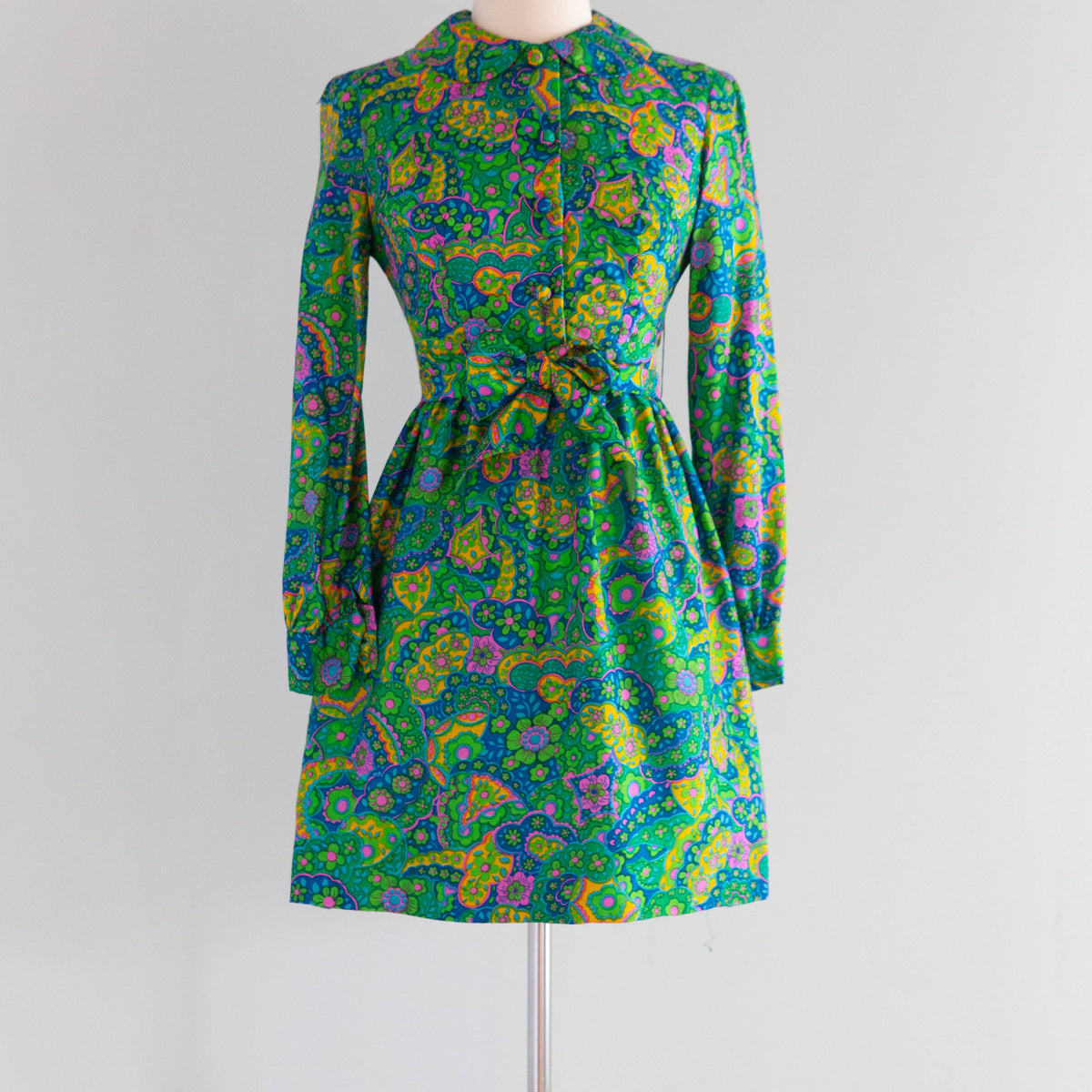 Darling 1960's Silk Mini Dress From Peck & Peck / S – Xtabay Vintage