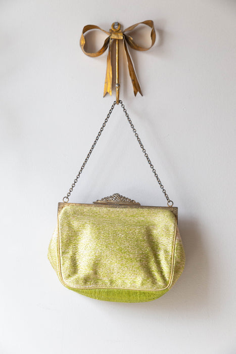 Lovely Antique Embroidered Handbag Crafted By Maud Hundley