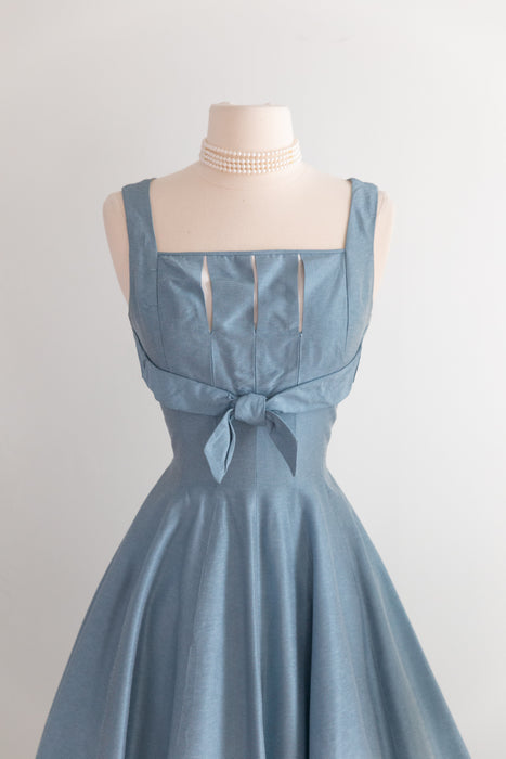 Spectacular 1950's Dress & Coat Set By Claudia Young / Sm