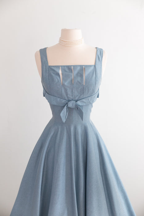 Spectacular 1950's Dress & Coat Set By Claudia Young / Sm
