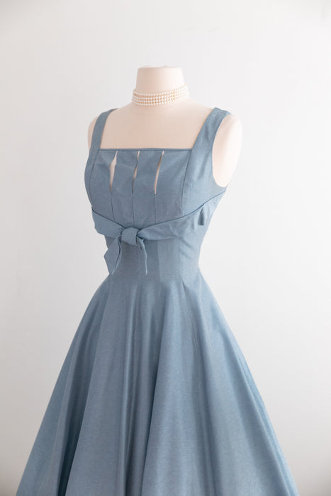 Spectacular 1950's Dress & Coat Set By Claudia Young / Sm