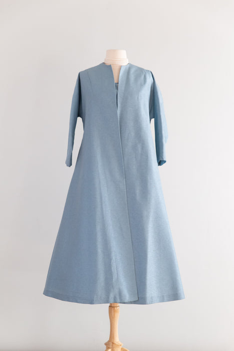 Spectacular 1950's Dress & Coat Set By Claudia Young / Sm