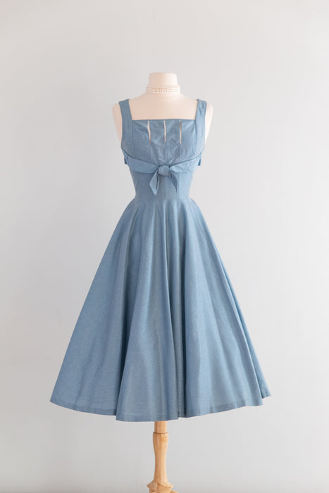 Spectacular 1950's Dress & Coat Set By Claudia Young / Sm