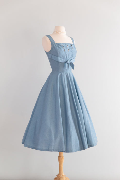 Spectacular 1950's Dress & Coat Set By Claudia Young / Sm