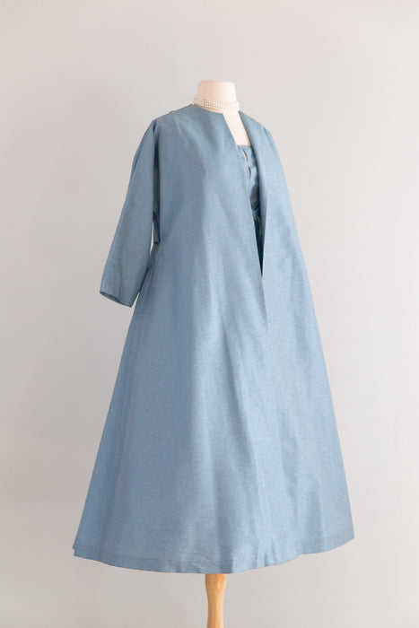Spectacular 1950's Dress & Coat Set By Claudia Young / Sm