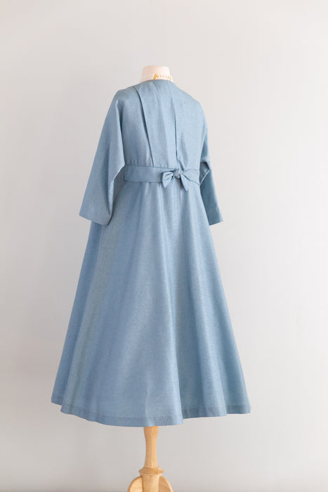 Spectacular 1950's Dress & Coat Set By Claudia Young / Sm