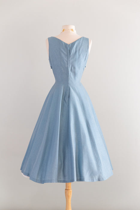 Spectacular 1950's Dress & Coat Set By Claudia Young / Sm