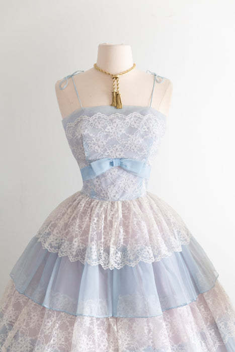 Something Blue....The Perfect 1950's Cinderella Party Dress / Small