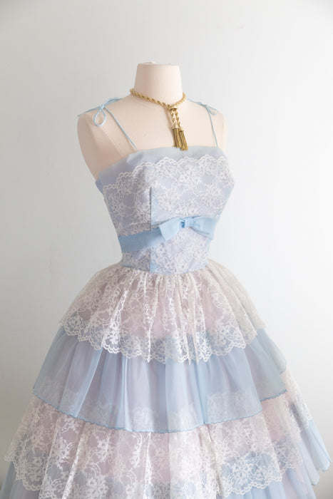 Something Blue....The Perfect 1950's Cinderella Party Dress / Small