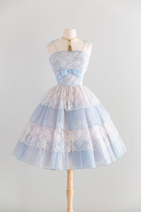 Something Blue....The Perfect 1950's Cinderella Party Dress / Small