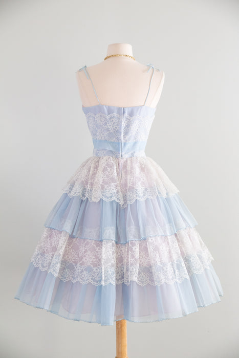 Something Blue....The Perfect 1950's Cinderella Party Dress / Small