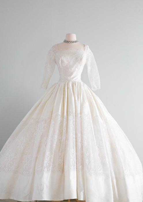 Spectacular 1950's Cahill of Beverly Hills Wedding Dress / Medium Spectacular 1950's Cahill of Beverly Hills Wedding Dress / Medium