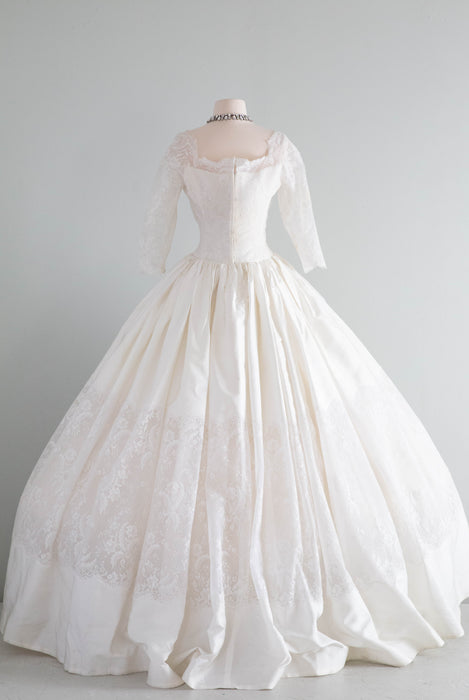 Spectacular 1950's Cahill of Beverly Hills Wedding Dress / Medium
