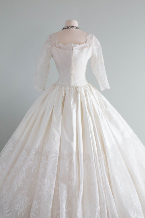 Spectacular 1950's Cahill of Beverly Hills Wedding Dress / Medium