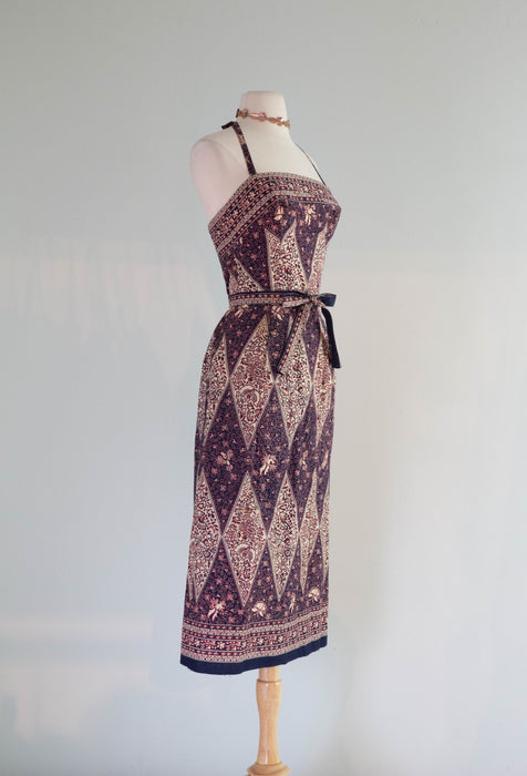 classic scrimshaw dress AntiqueDress.com -1800-1840s
