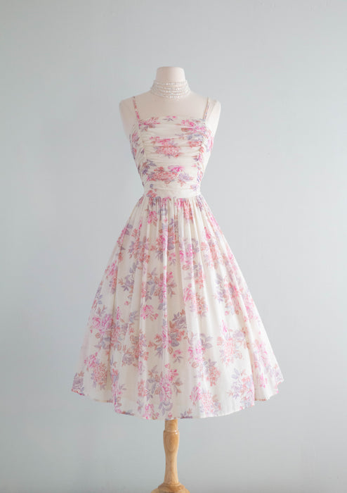 Vintage 1980's Dreamy Laura Ashley Floral Print Cotton Dress / XS Xtabay Vintage Vintage 1980's Dreamy Laura Ashley Floral Print Cotton Dress / XS Xtabay Vintage