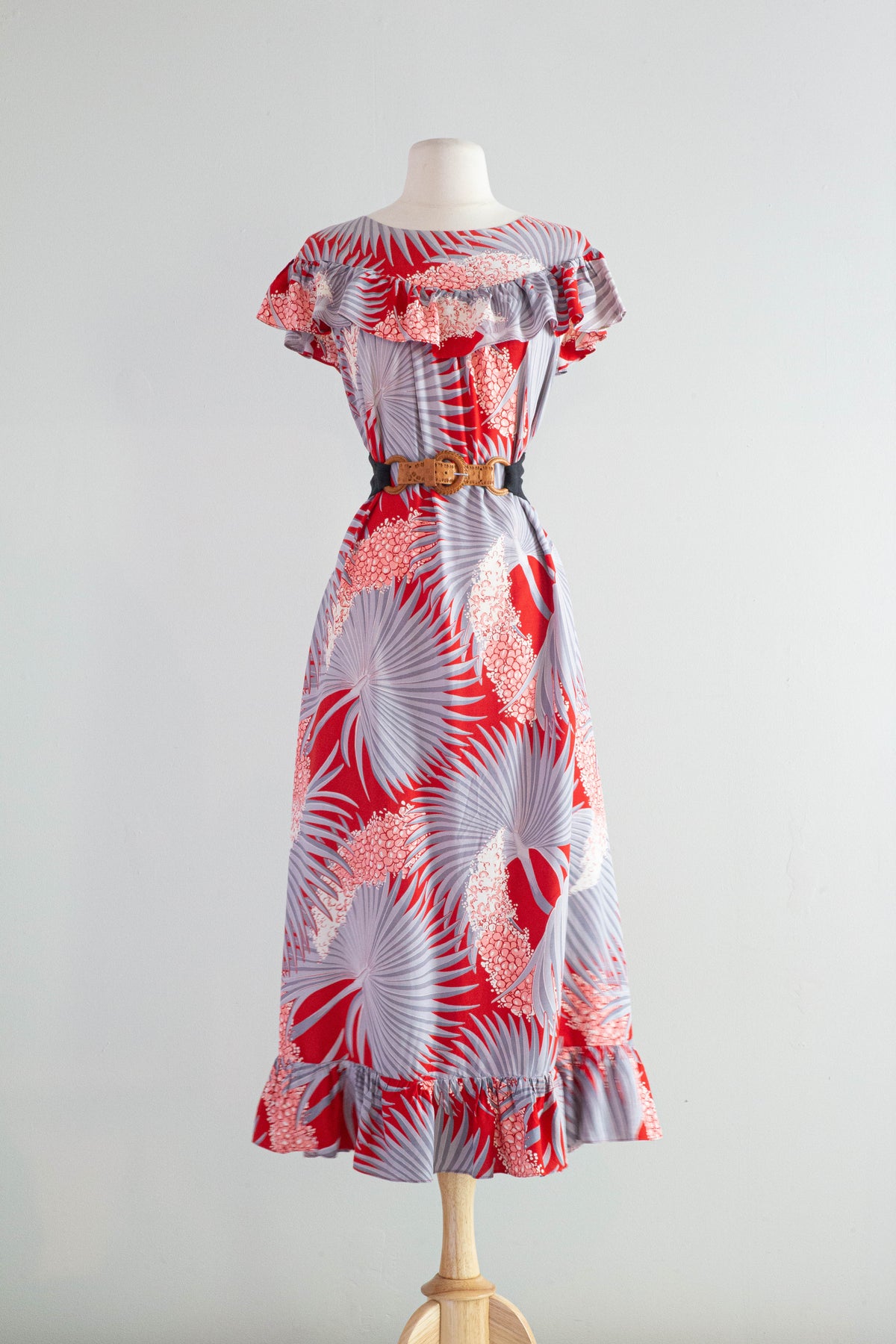 1980s Hawaii Muu Muu Nalii Honolulu 水玉 1980s Hawaii Muu Muu Nalii Honolulu 水玉 1980s Hawaii Muu Muu