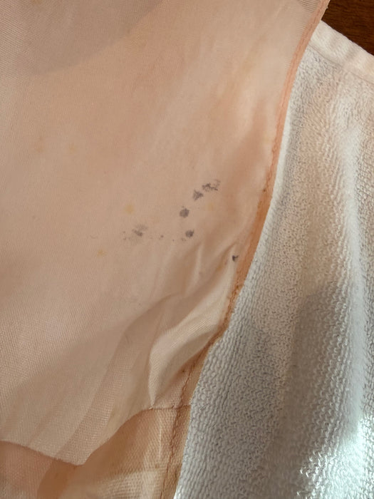 Iconic 1950's Pink Polka Dot Organza Party Dress / M