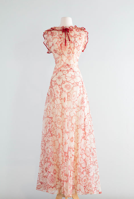 bias cut 1930s evening dress 1930s