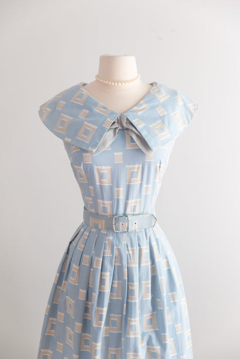 Classic 1950's "Happy Cottons" Day Dress With Original Tags / M