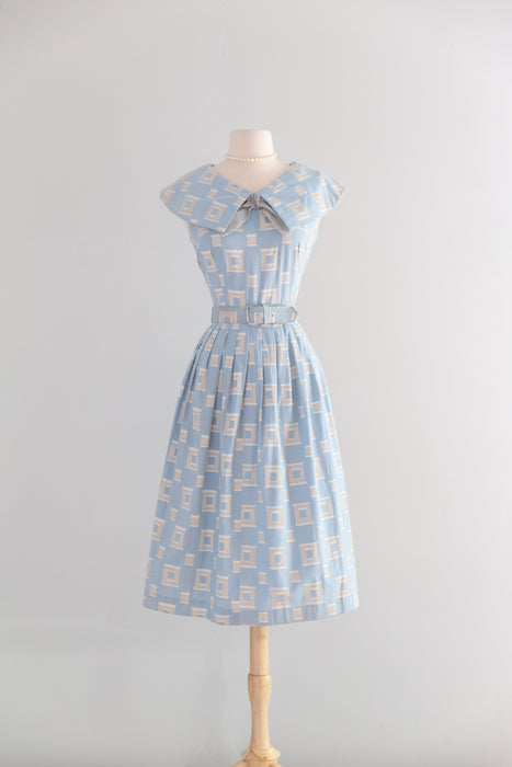 Classic 1950's "Happy Cottons" Day Dress With Original Tags / M