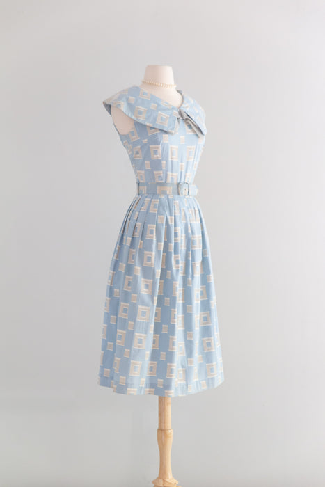 Classic 1950's "Happy Cottons" Day Dress With Original Tags / M