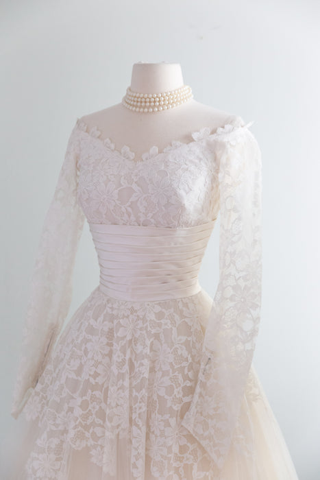 1950's Fairytale Wedding Gown By Cahill of Beverly Hills / S