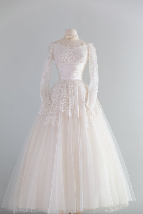 1950's Fairytale Wedding Gown By Cahill of Beverly Hills / S