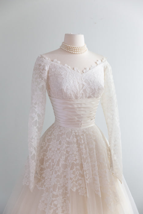 1950's Fairytale Wedding Gown By Cahill of Beverly Hills / S