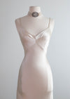Sublime 1990's Plein Sud Oyster Satin Bias Cut Liquid Satin Gown / SM