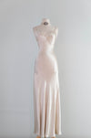 Sublime 1990's Plein Sud Oyster Satin Bias Cut Liquid Satin Gown / SM