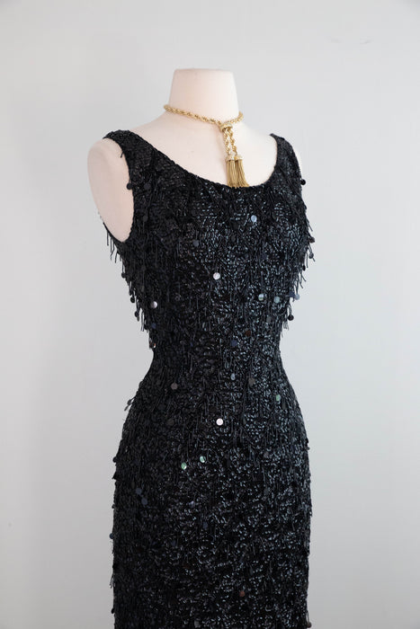 Iconic Early 1960's Beaded Evening Gown From The Personal Wardrobe Of Sophia Loren