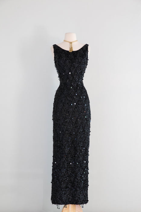 Iconic Early 1960's Beaded Evening Gown From The Personal Wardrobe Of Sophia Loren