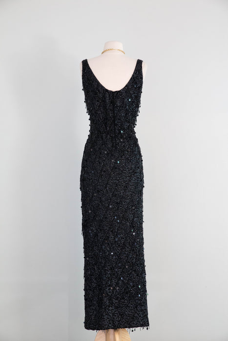 Iconic Early 1960's Beaded Evening Gown From The Personal Wardrobe Of Sophia Loren