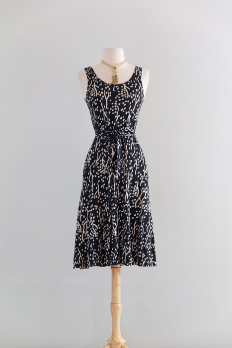Iconic 1970's Diane Von Furstenberg Abstract Print Jersey Dress With Matching Jacket / S