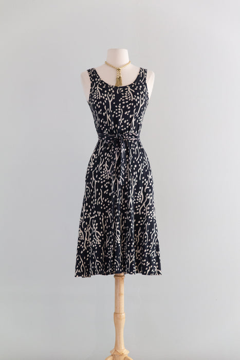 Iconic 1970's Diane Von Furstenberg Abstract Print Jersey Dress With Matching Jacket / S