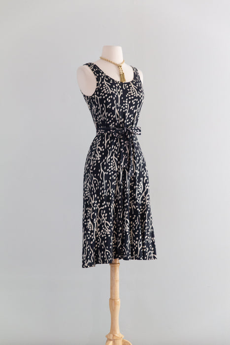 Iconic 1970's Diane Von Furstenberg Abstract Print Jersey Dress With Matching Jacket / S