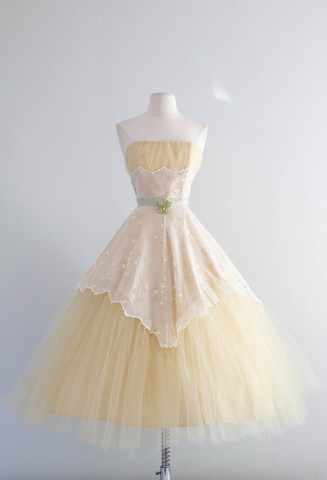 Ethereal 1950's Style Fairy Party Dress / Medium Xtabay Vintage Ethereal 1950's Style Fairy Party Dress / Medium Xtabay Vintage